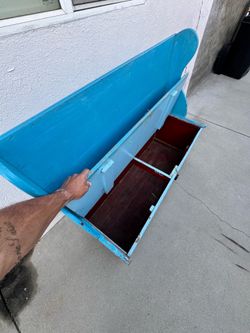Wooden bench storage