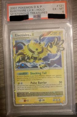 PSA 6 Electivire LV.X Holo Mysterious Treasures 121/123