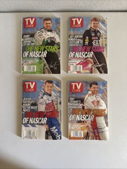 NASCAR TV Guide Lot Of 4