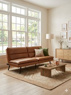 Futon Leather Sofa Bed