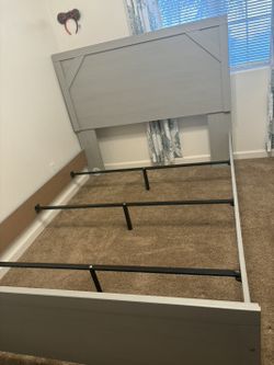 Queen Bed Frame And Mattress Set $500