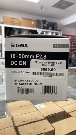 Sigma 18-50mm F2.8 Lens for Canon RF