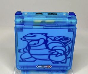 Nintendo Game Boy Advance SP Custom Console (Blastoise) 1 Of 1