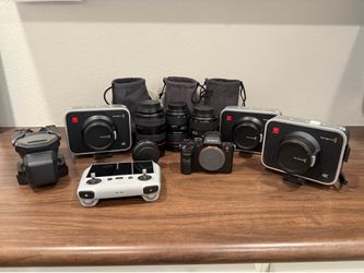 Professional Cinema Cameras, Lenses, and Drone - Black Magic 4K, Sony, DJI, Canon Lens
