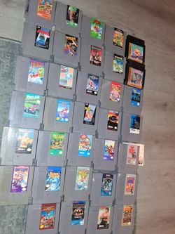 34 NINTENDO GAMES  $300.00 FOR ALL OR $15.00 EACH!! ALL TESTED AND WORKS GREAT!!