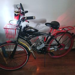 Custom Beach cruiser 100cc two stroke engine