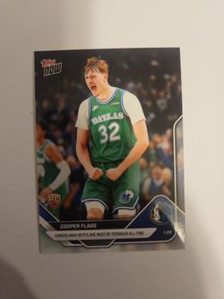 2025/26 NBA Topps Now 150  COOPER  FLAGG SCORES 49 PTS  DALLAS MAVERICKS ROOKIE