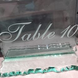 Glass Table Numbers
