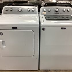 Maytag Bravos Top Load Washer And Electric Dryer Used Set 