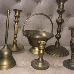 Brass Antiques From Candle Sticks To Bells