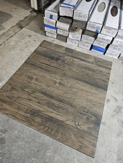 Porcelain tile wood floor finish