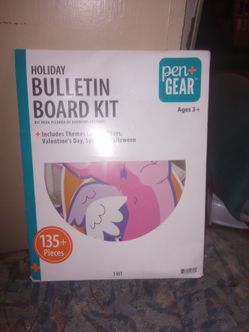 Pen+gear holiday bulletin board kit new