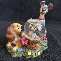 Vintage Collectible “Lady And The Tramp” Snow Globe