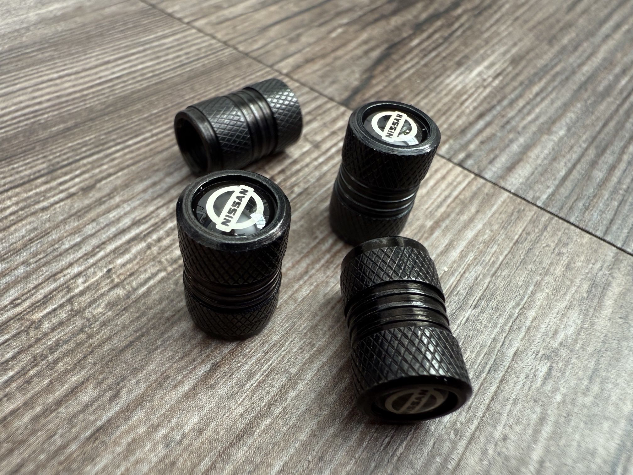 Nissan Metal Auto Tire Valve Stem Covers