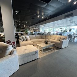 Ivory 4PC Chaise Sectional Couch 