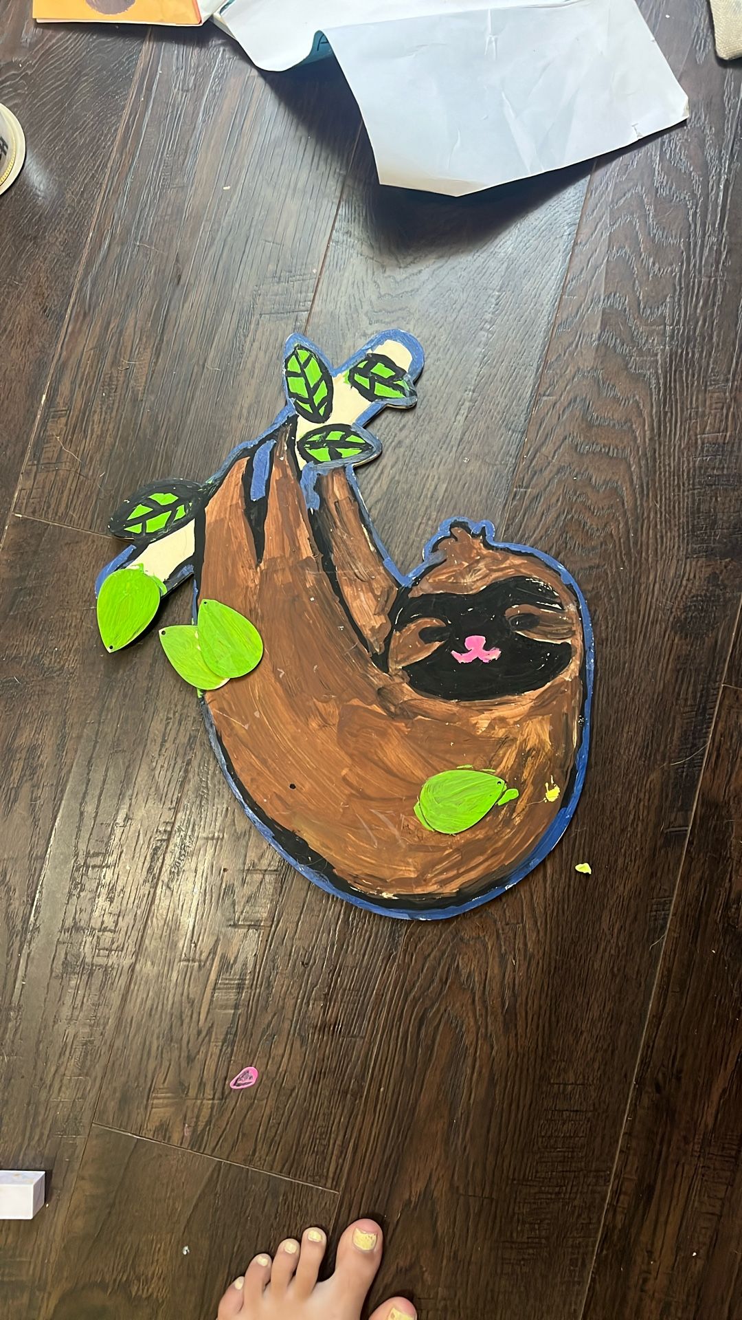 Hand Painted Sloth Wall Art 🖼️