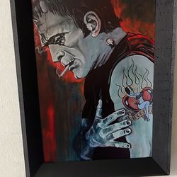 Frankenstein canvas art