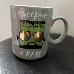 Frankenstein’s Monster Creepin It Real Coffee  Mug Cup Gray Mug