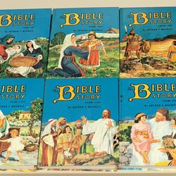 The Bible Story Full 1-10 Set By Arthur Maxwell (Hardcover,1956 Edition)