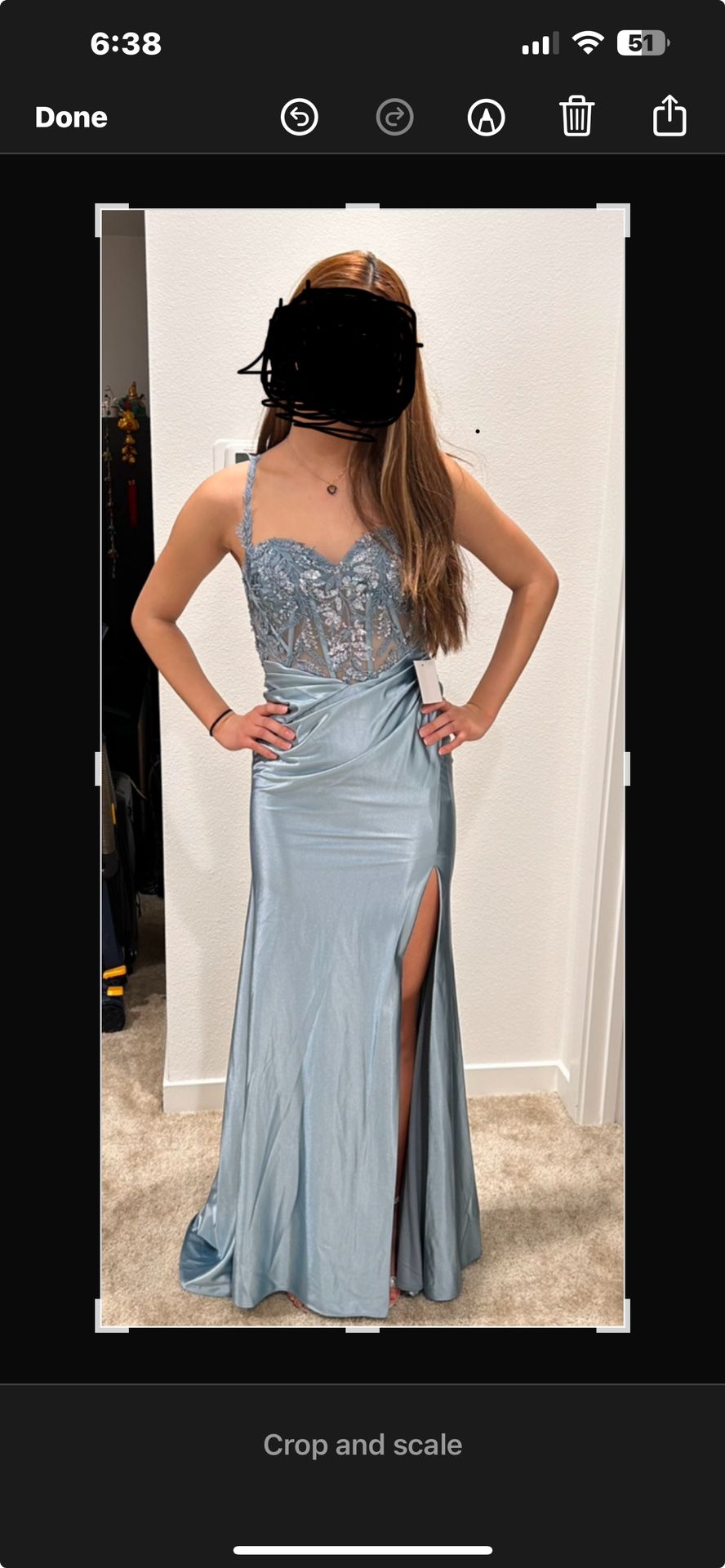 Elegant Blue Prom Dress