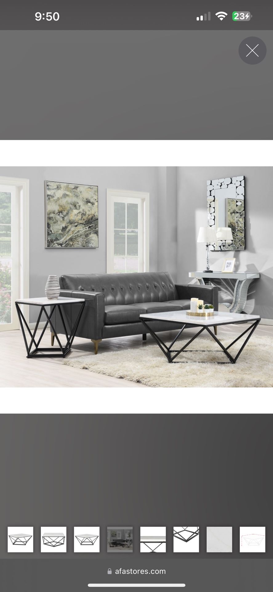 STILL IN BOX MARBLE TABLE