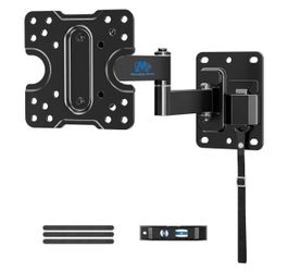 Mounting Dream Lockable RV TV Mount for Most 10-26 Inch Flat Screen, 33 lbs RV TV Mount Bracket for Camper Trailer Truck Boat, Full Motion RV TVs Wall