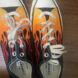Converse Chuck 70 Low Archival Flame Print Size 7