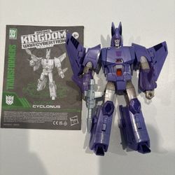 Transformers Kingdom War For Cybertron Cyclonus Great Condition