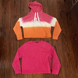 Women’s CK Hoodie & Zara Sweatshirt size M