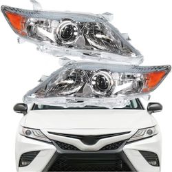 🥨Headlights Front Head Lamps Replacement for Toyota Camry 2010 2011 Projector Headlights for Driver and Passenger Side
