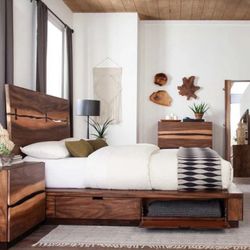 Coaster 4 Piece Queen Bedroom Set, Still In Boxes