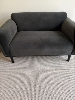 Contemporary Low Black Sofa