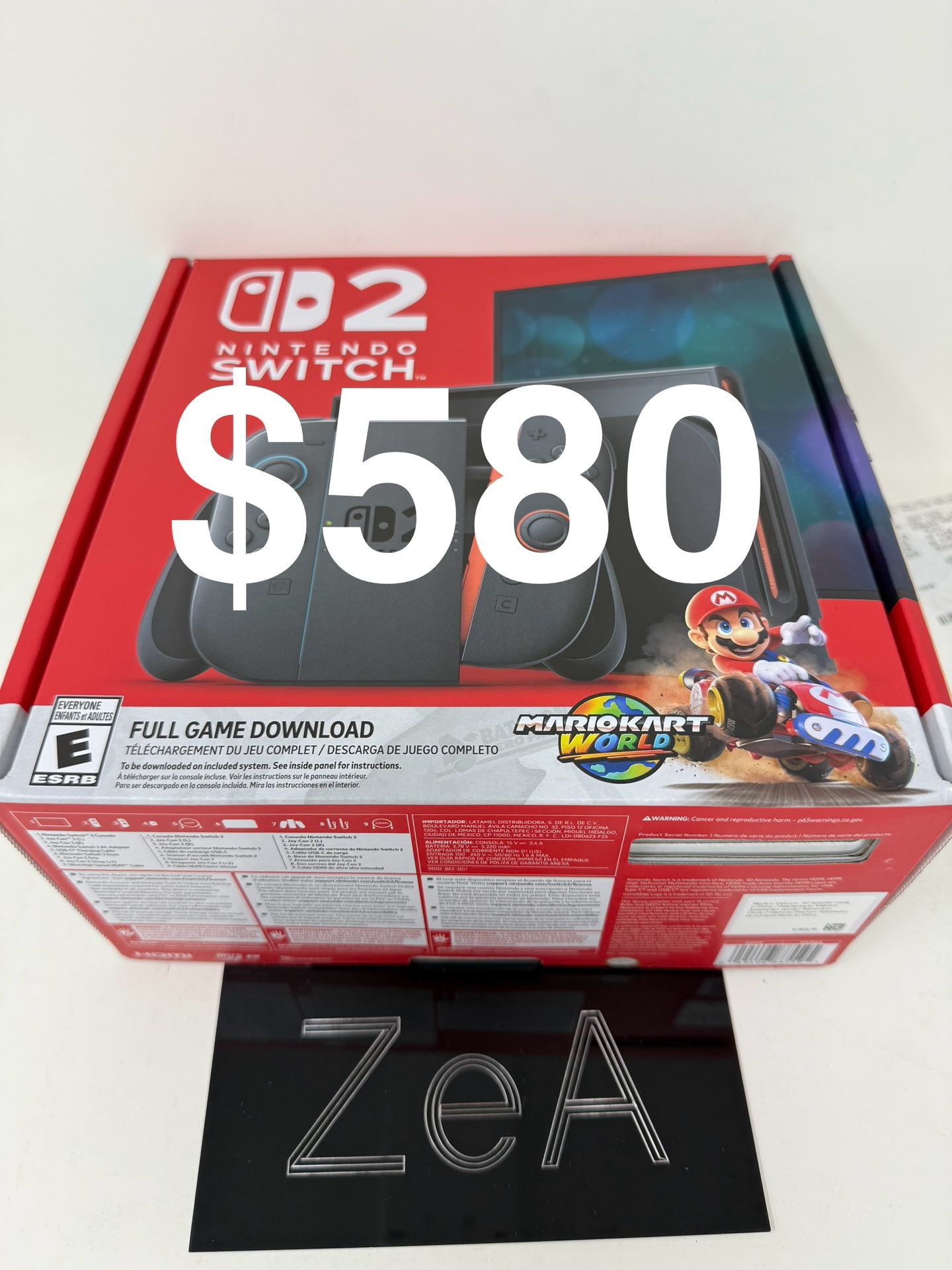 Nintendo Switch 2 Console Mario Kart Bundle