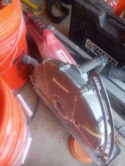 Bauer concrete saw 14 inch