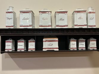 Vintage Glass Spice Set
