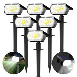 Solar Powered Spotlight- 6 Pack White