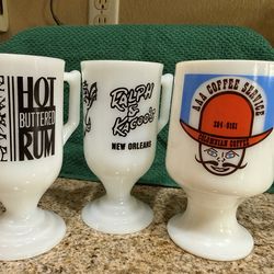 Vintage Pedestal Mugs