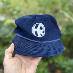 Vintage Blue Corduroy Cap 