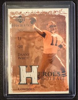 2001 Danny White relic card