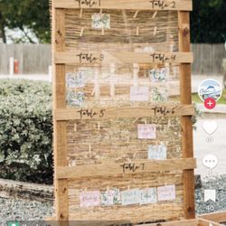 Seating Chart Wedding Boho