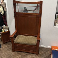 Wood Bench With Storage $50 OBO