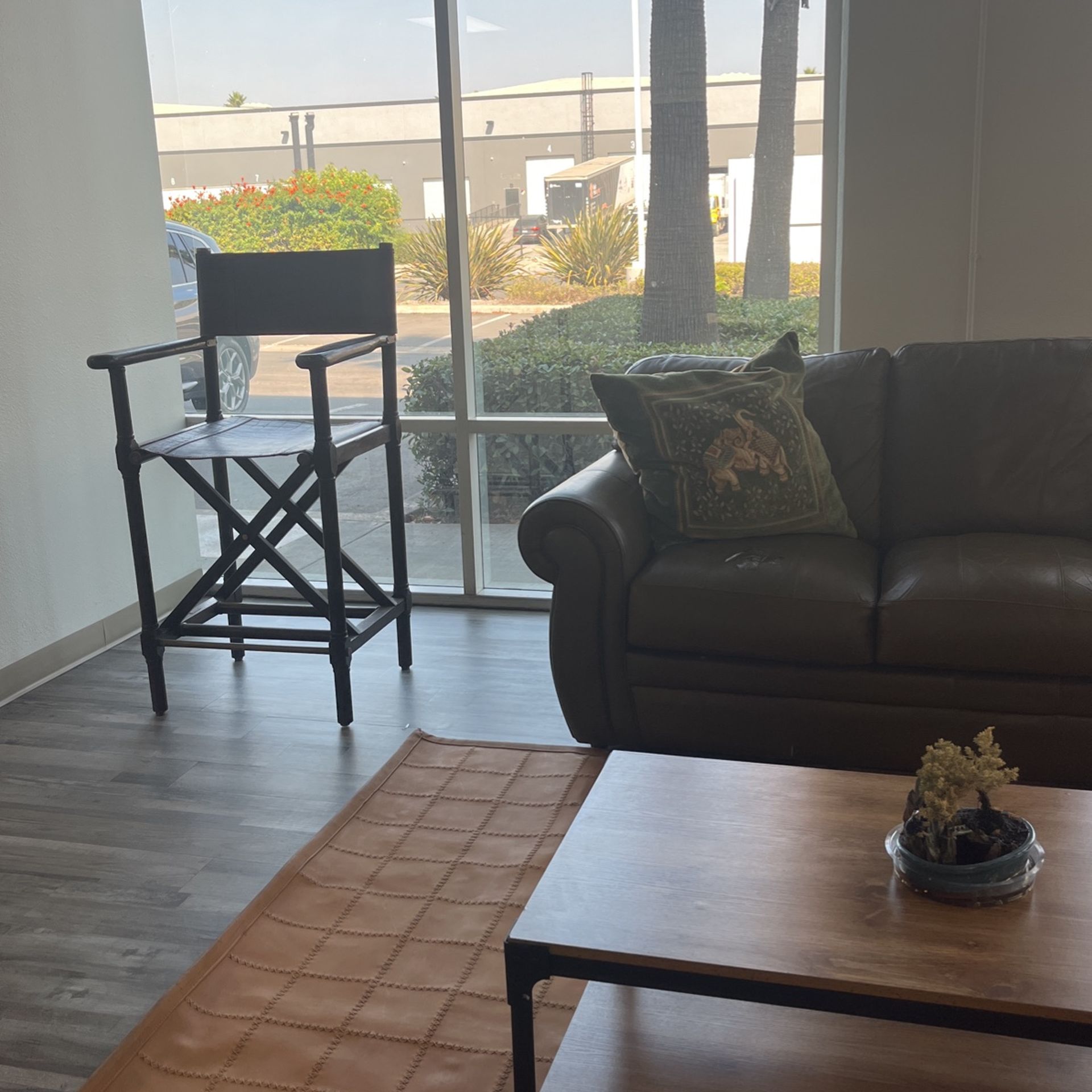 Luxury Leather Stools Set Of 2