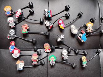 Horror Movies Straw Toppers lot