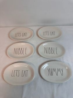 1 - Rae Dunn Appetizer Plate