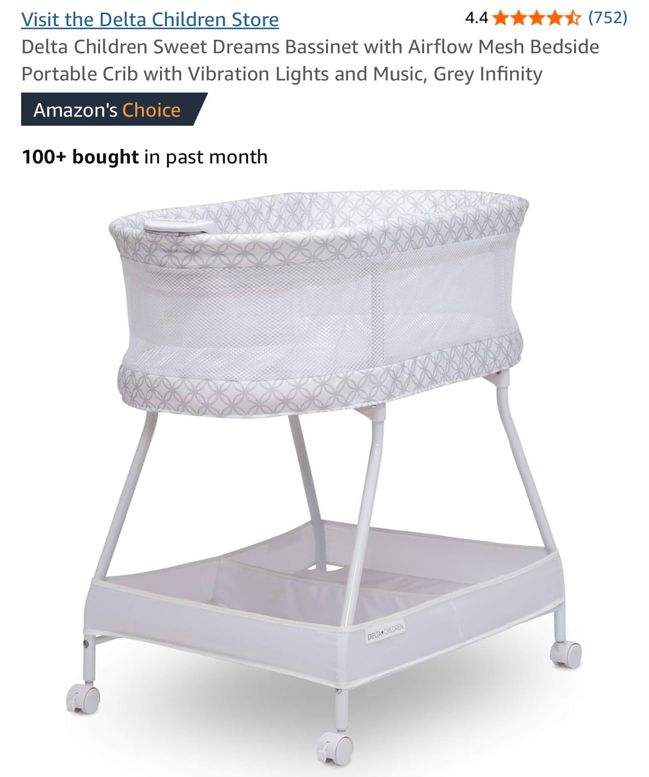 Delta Children Connect Bassinet ++++