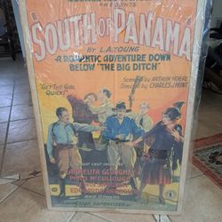 1928 Silent Film Poster, "South Of Panama"