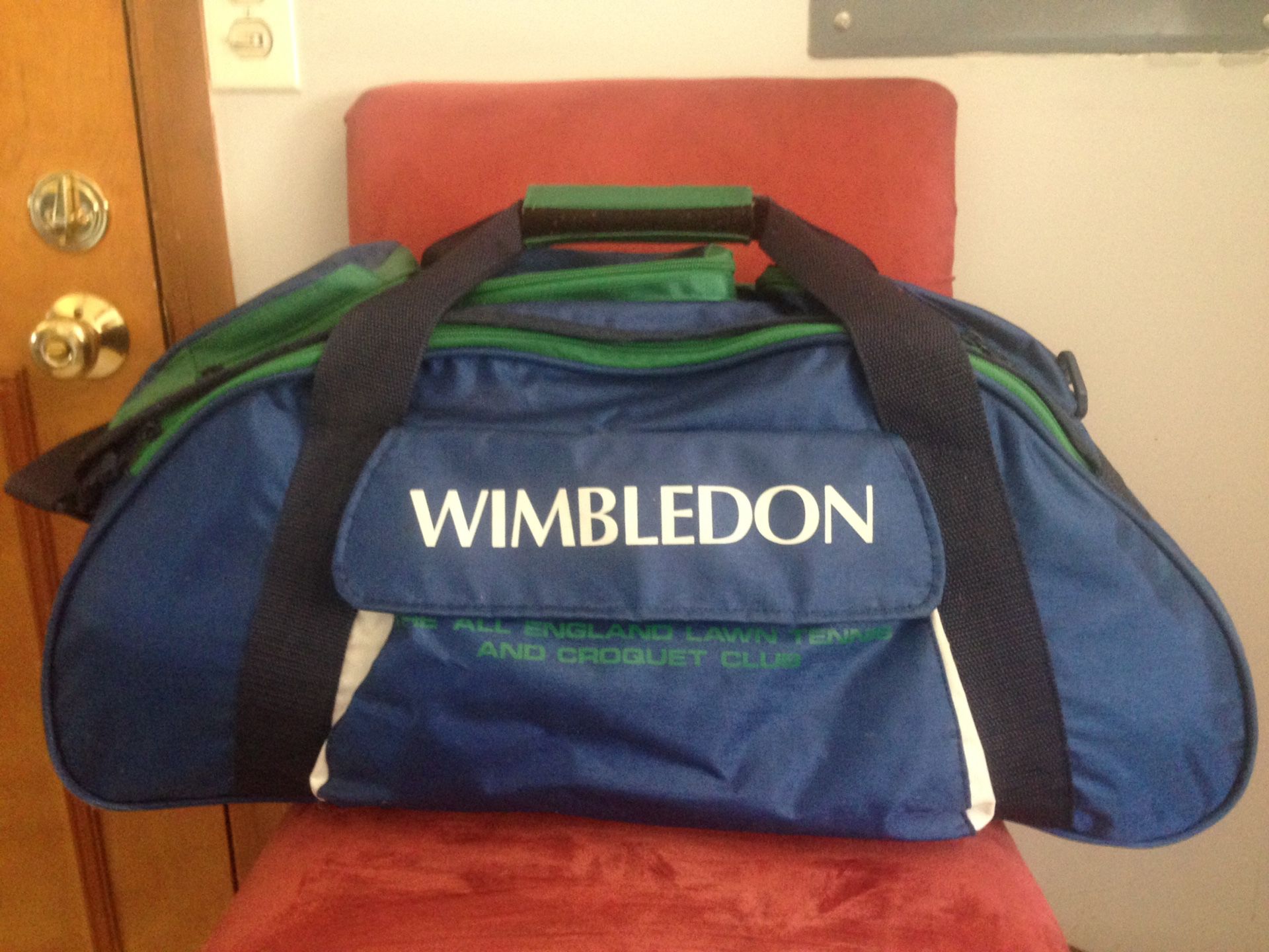 Vintage Wimbledon tennis/duffle bag