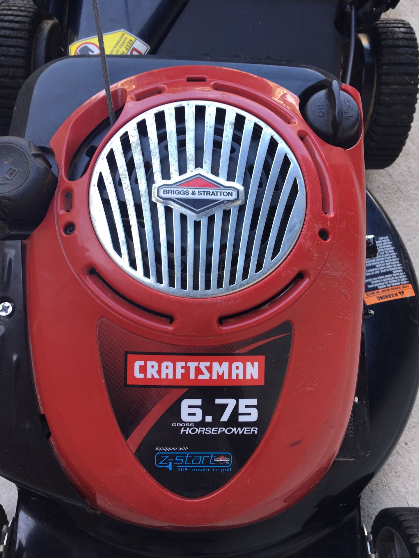 Craftsman self propelled lawn mower with bag