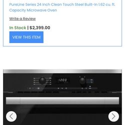 Miele M6160TC 24 Inch Built-In Microwave Oven
