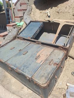 Old luggage chest